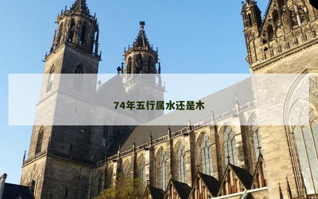 74年五行属水还是木