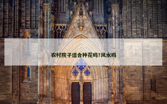 农村院子适合种花吗?风水吗