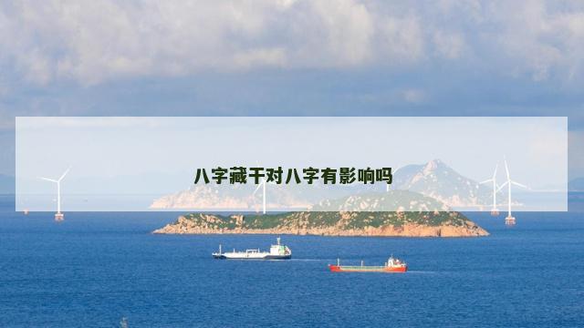 八字藏干对八字有影响吗