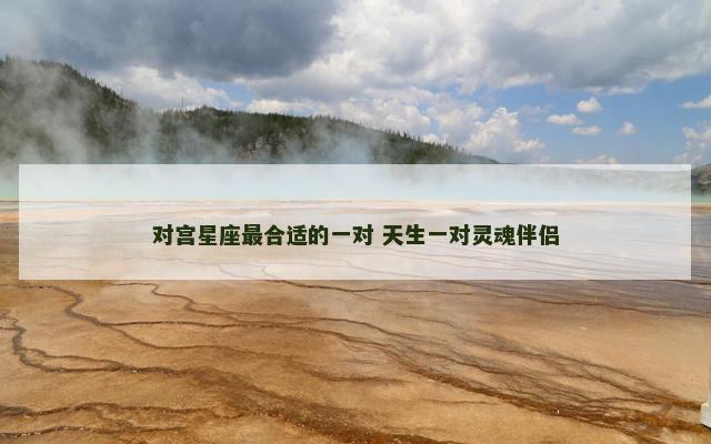 对宫星座最合适的一对 天生一对灵魂伴侣
