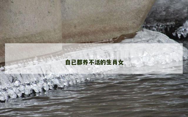 自已都养不活的生肖女