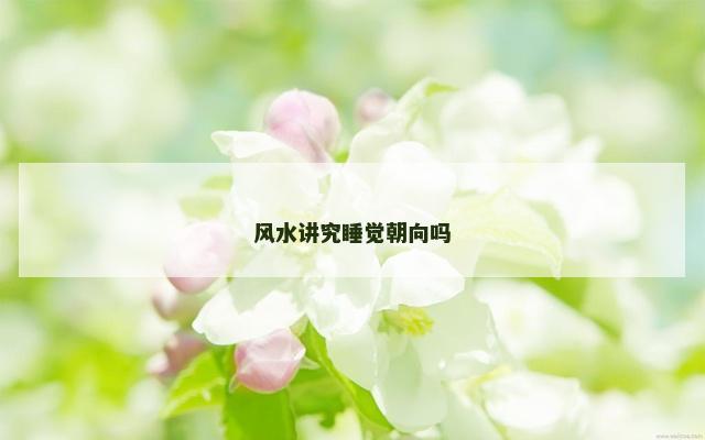 风水讲究睡觉朝向吗