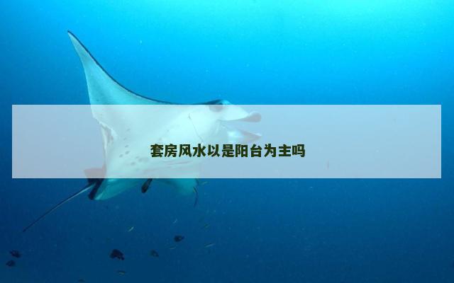 套房风水以是阳台为主吗