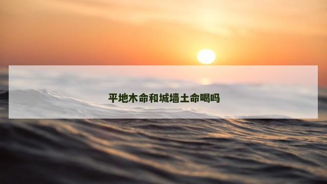 平地木命和城墙土命喝吗