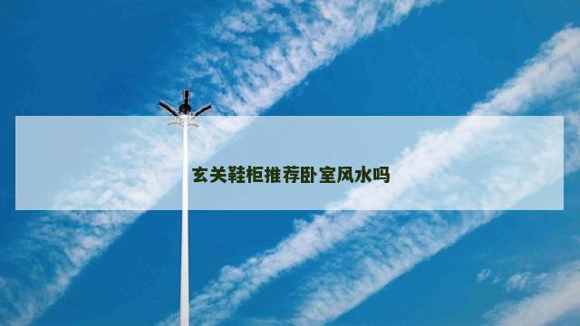 玄关鞋柜推荐卧室风水吗