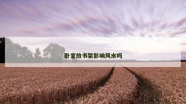 卧室放书架影响风水吗