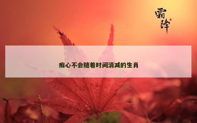 痴心不会随着时间消减的生肖
