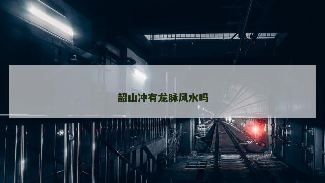 韶山冲有龙脉风水吗