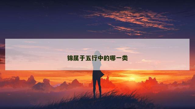 锦属于五行中的哪一类