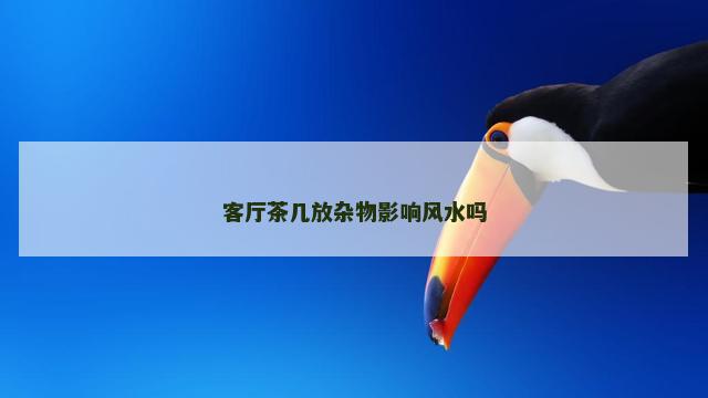 客厅茶几放杂物影响风水吗