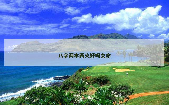 八字两木两火好吗女命