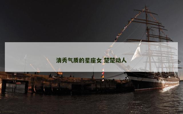 清秀气质的星座女 楚楚动人