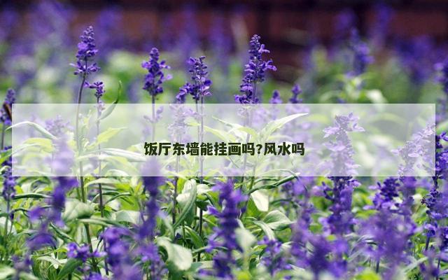 饭厅东墙能挂画吗?风水吗