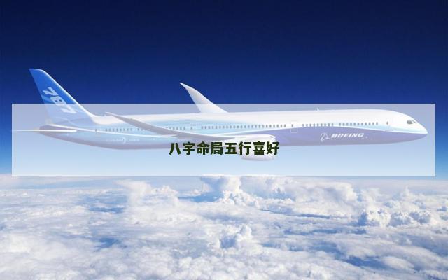 八字命局五行喜好