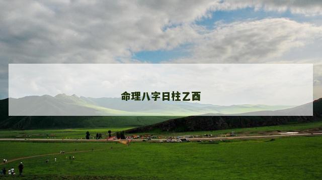 命理八字日柱乙酉