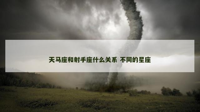 天马座和射手座什么关系 不同的星座