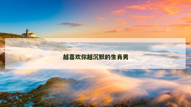 越喜欢你越沉默的生肖男