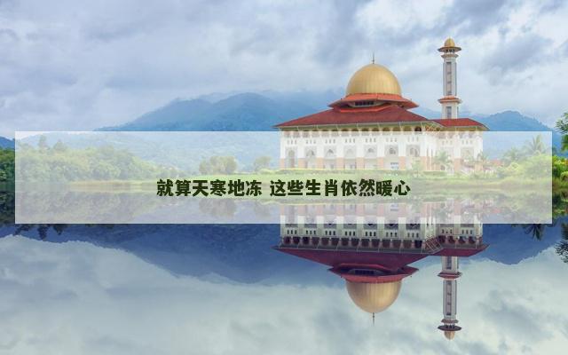 就算天寒地冻 这些生肖依然暖心