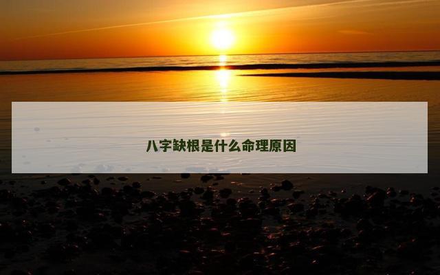 八字缺根是什么命理原因