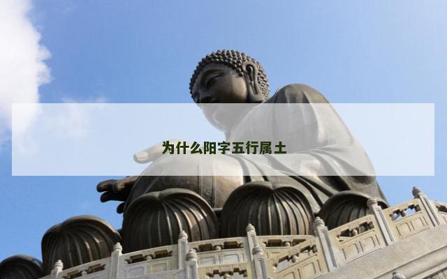 为什么阳字五行属土