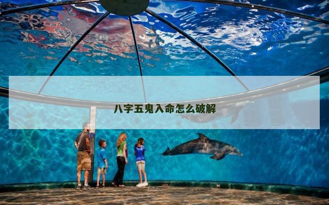八字五鬼入命怎么破解