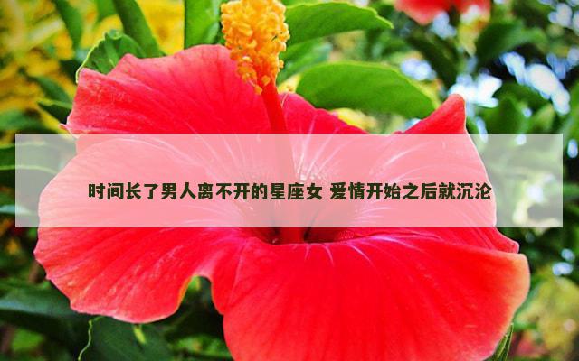 时间长了男人离不开的星座女 爱情开始之后就沉沦