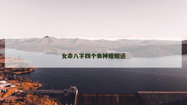 女命八字四个食神婚姻运
