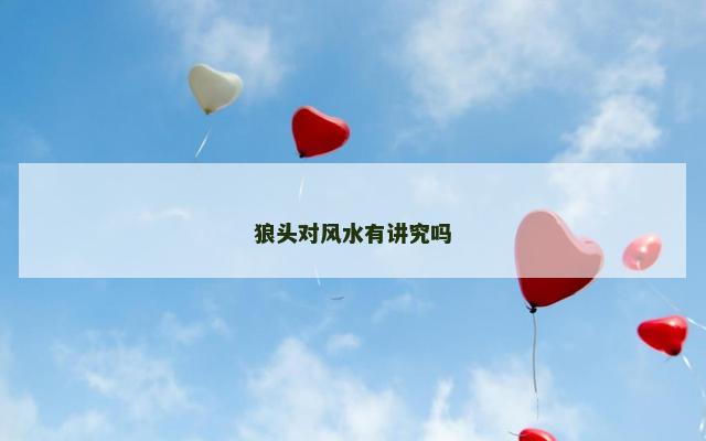 狼头对风水有讲究吗
