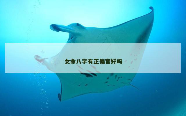 女命八字有正偏官好吗