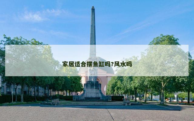 家居适合摆鱼缸吗?风水吗