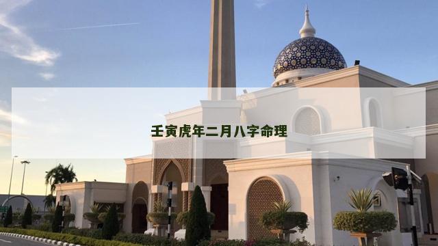 壬寅虎年二月八字命理