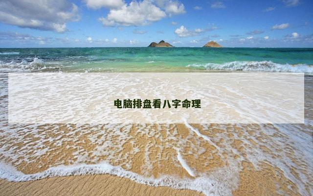 电脑排盘看八字命理