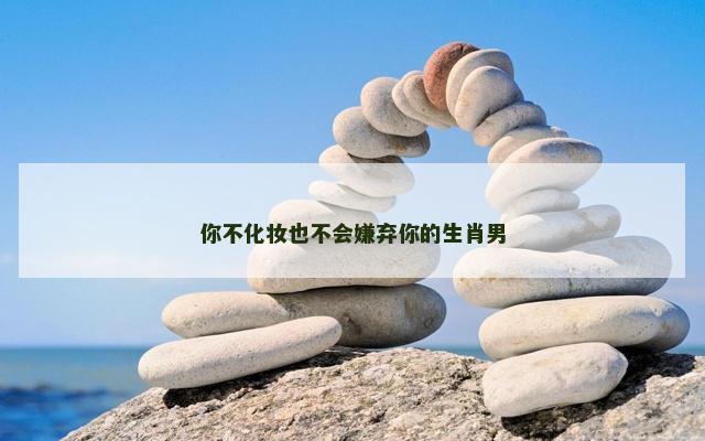 你不化妆也不会嫌弃你的生肖男
