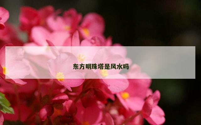 东方明珠塔是风水吗