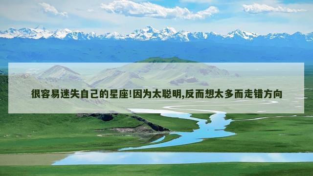 很容易迷失自己的星座!因为太聪明,反而想太多而走错方向