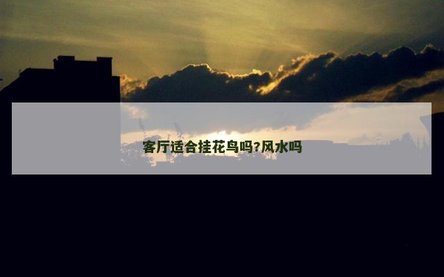 客厅适合挂花鸟吗?风水吗