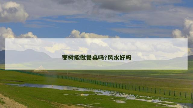 枣树能做餐桌吗?风水好吗
