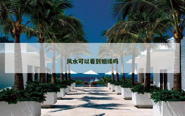 风水可以看到姻缘吗
