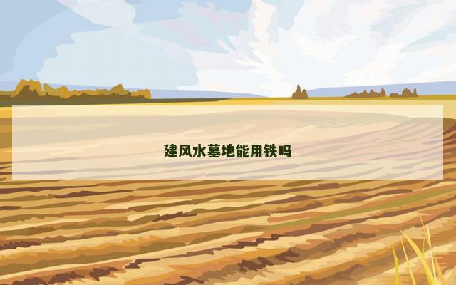 建风水墓地能用铁吗
