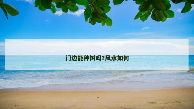 门边能种树吗?风水如何