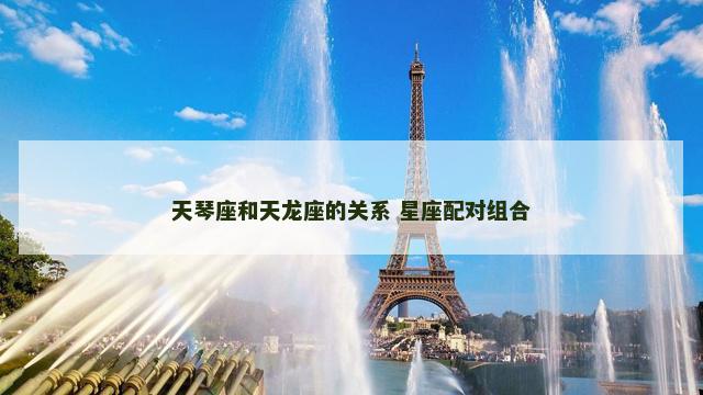 天琴座和天龙座的关系 星座配对组合