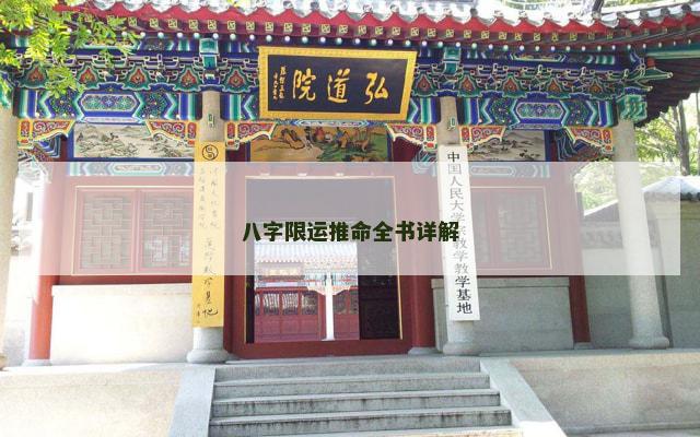 八字限运推命全书详解