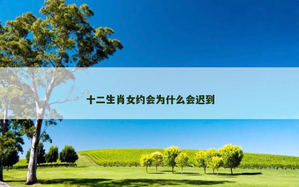 十二生肖女约会为什么会迟到