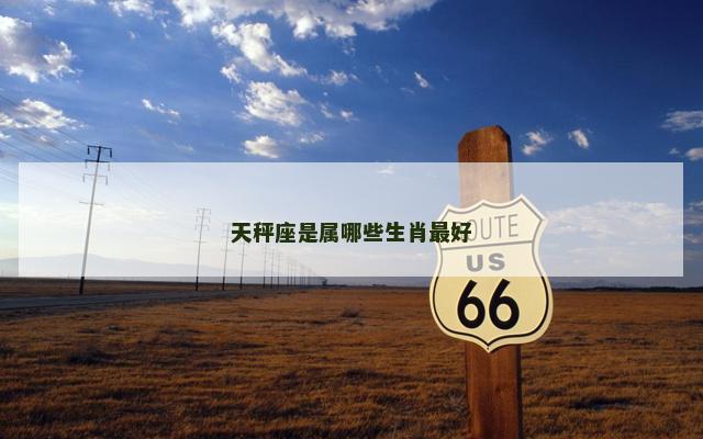 天秤座是属哪些生肖最好