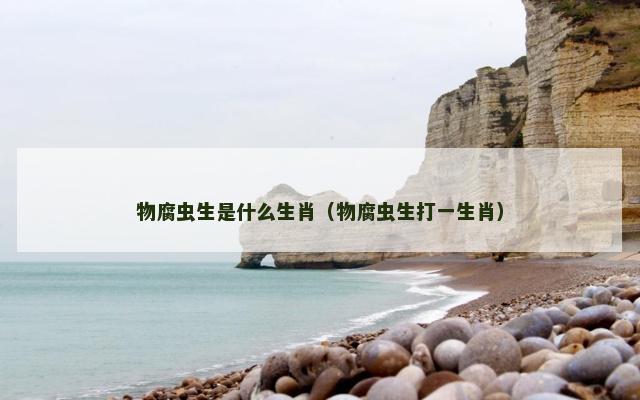 物腐虫生是什么生肖（物腐虫生打一生肖）