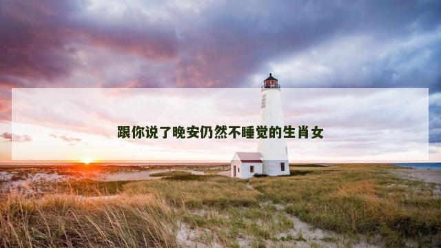 跟你说了晚安仍然不睡觉的生肖女