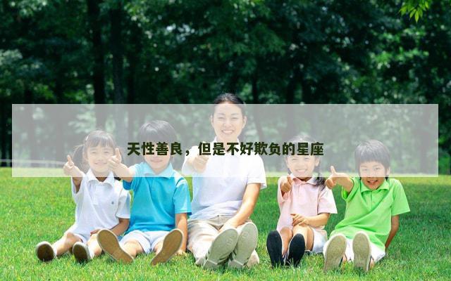 天性善良，但是不好欺负的星座
