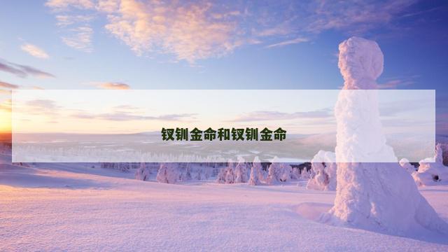 钗钏金命和钗钏金命