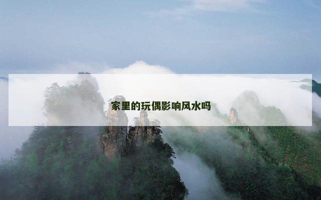 家里的玩偶影响风水吗
