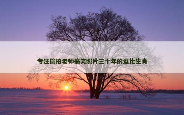 专注偷拍老师搞笑照片三十年的逗比生肖